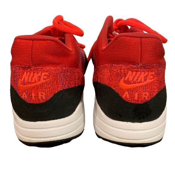 Nike Womens Air Max 1 Ultra Flyknit Running University Red Trainers Sz 8 - Picture 7 of 10